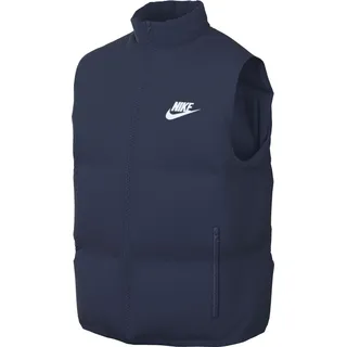 Nike FB7373-410 M NK TF CLUB PUFFER VEST Jacket Herren MIDNIGHT NAVY/WHITE Größe XS