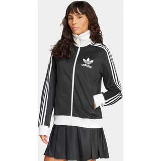 adidas Trainingsjacke ADIDAS ORIGINALS "CLASSIC TT", Damen, Gr. XS, schwarz-weiß (schwarz, weiß), Obermaterial: 52% Baumwolle, 48% Polyester, normal, Jacken Trainingsjacke