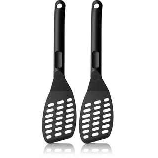 WMF Pfannenwender Kunststoff 31 cm, Wender mit Ablage-Knick und Aussparungen, Pfannkuchenwender, spülmaschinengeeignet (Packung mit 2)