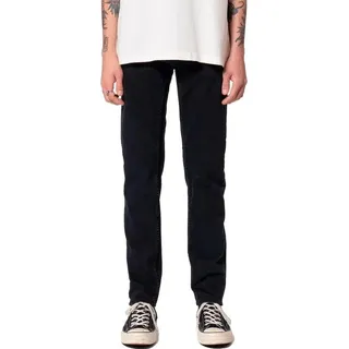 Nudie Jeans Lean Dean Jeans Schwarz 32 / 32 Herren Schwarz 32 - Schwarz