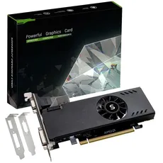 SAPLOS Radeon RX 550 Low Profile Grafikkarte, 4GB GDDR5 128-bit, VGA DVI-D HDMI, 4K Anzeige, PC Video Card, DirectX 12, Computer GPU