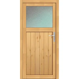 Holz-Nebeneingangstür NET 501 Fichte Natur 98 cm x 200 cm Anschlag Rechts