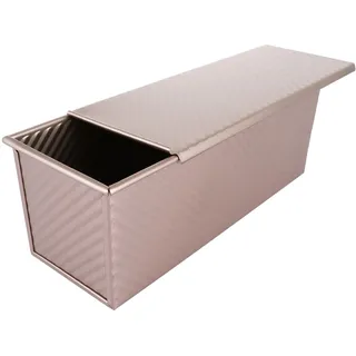 LOPYXBR Toastbrot Backform mit Deckel 1000g, Brotbackform mit Deckel aus Kohlenstoffstahl, 32x12x11,5cm Antihaft Toastbrotform, Kastenform mit Belüftungslöchern für Toast und Brot