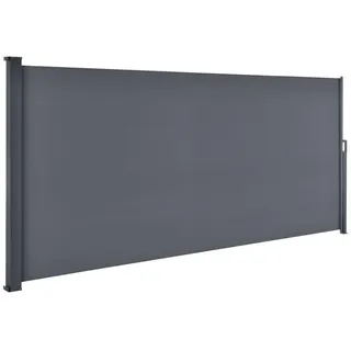 Juskys Seitenmarkise 500 x 180 cm Grau Polyester