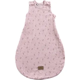 Sterntaler Baby Schlafsack Esel Emmi Girl Flora Rose aus Musselin mit Jerseyfutter, Neugeborenenschlafsack Größe 62/68, zartrosa, TOG 0,50