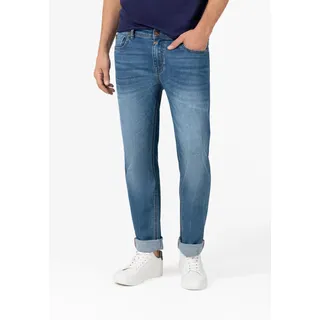 Slim-fit-Jeans TIMEZONE "Slim EduardoTZ", Herren, Gr. 38, Länge 30, blau, 74% Baumwolle 12% Polyester 12% Polyester (recycelt) 2% Elastan, Jeans Slim-fit-Jeans