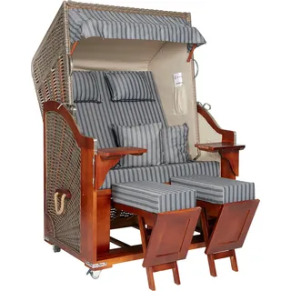 Webavita Strandkorb Karibik 2-Sitzer - Grau