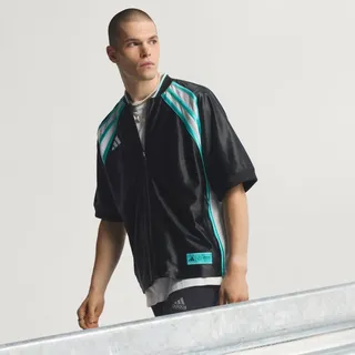 adidas Mercedes-amg Petronas F1 Team Las Vegas Baseball Kurzarmhemd – Black / White - XS