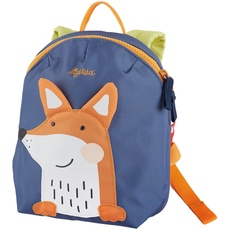 Bild 25225 Mini Rucksack Fuchs Kinderrucksack für Krippe, Kita, Ausflüge empfohlen für Mädchen und Jungen ab 2 Jahren, Blau/Orange 29 cm