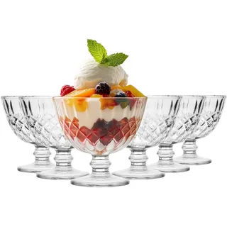 glasmark krosno 1992 Eisschale Set 6 Stück Transparent 300 ml