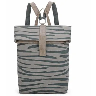 Fritzi aus Preußen Rucksack Canvas Izzy03 Backpack Zebra Wild khaki - Grün