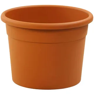 Dehner Blumentopf Diana, aus recycelten Materialien, Ø 80 cm, Höhe ca. 60 cm, Kunststoff, orange
