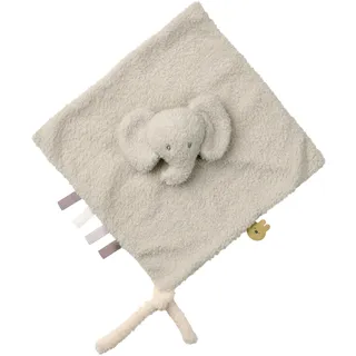 Nattou Schnuffeltuch aus Polyester, Elefant, Wegbegleiter ab der Geburt, 39 x 39 cm, Teddy, Grey