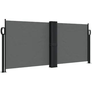 vidaXL Seitenmarkise Ausziehbar Anthrazit 100x1000 cm - Grau