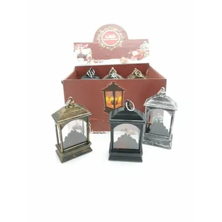 Set 12 Stück Laterne Licht LED Kamin Dekorativ Weihnachten Deko Christbaum Bal