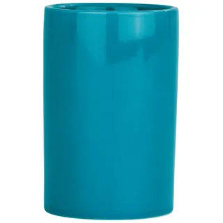 Wenko Polaris Zahnputzbecher petrol, Keramik,