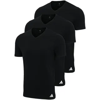 adidas V-Neck Shirt schwarz XL