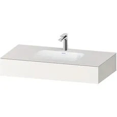 Duravit Qatego Einbauwaschtisch mit Konsole, 1000x550x170mm, QA46910, Farbe: Weiß Supermatt