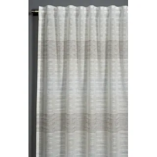 Sehlbach Schal Webstreifen Schlaufen 140 x 245 cm Beige 1 Stk.