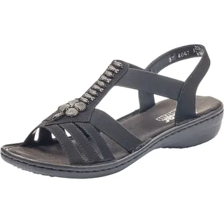 Rieker Riemchensandale Damen Schwarz 38