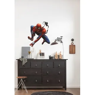KOMAR Wandtattoo "Marvel Spider-Man Camera" 50 x 70 cm (Breite x Höhe) - Kinderzimmer, Wandsticker, blau,rot