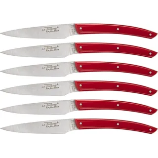 Laguiole Jean Dubost Messer Set 6 tlg., Acrylic Red