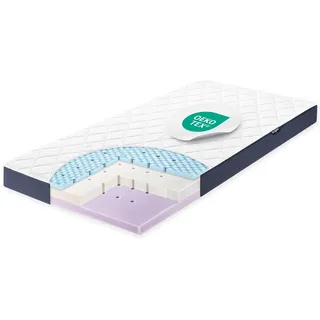 Julius Zöllner Babymatratze Dr. Lübbe Air Premium Flex, 3-Schicht Prinzip, Kaltschaum, abnehmbarer FRESH&DRY Flex Bezug, Mittel