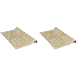 Venilia Klebefolie | Kiefer Holzoptik Braun | 45 cm x 1,5 m, Stärke 95μ | Selbstklebende Möbel-Folie, Dekofolie, Tapete, Küchenfolie | ohne Phthalate | Made in EU (Packung mit 2)