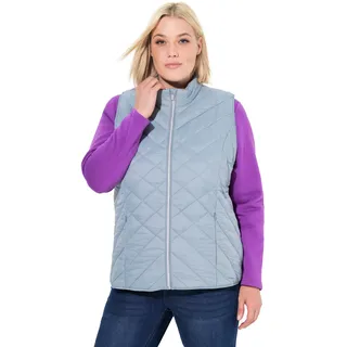Ulla Popken Damen Weste graublau 50+