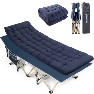 Overmont Feldbett Klappbar Blau