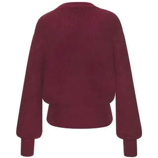 LASCANA Strickpullover Damen dunkelrot meliert Gr.36/38