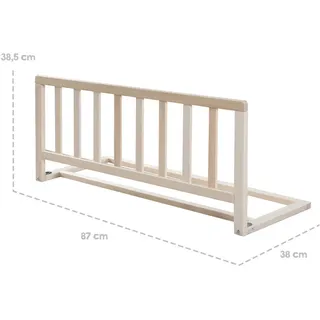 roba 1570NA Fallschutz für Kinderbetten 87,5 cm natur", Baby, Gr. B/H/T: 90cm x 38cm x 38cm, beige (natur), Massivholz, Schutzgitter Bettschutzgitter