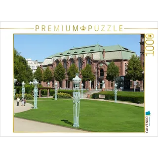 CALVENDO Puzzle Kongresszentrum Rosengarten, Mannheim/Deutschland 1000 Teile Puzzle quer | Lege-Größe cm Foto-Puzzle für glückliche Stunden