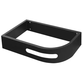 PULSE Halterung mit Handtuchhalter links, schwarz matt - Schwarz