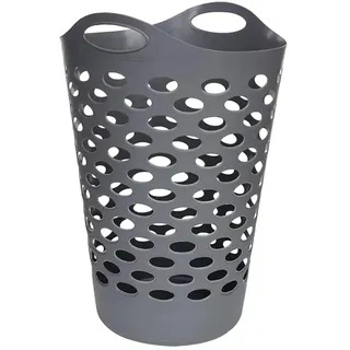 well home mobiliario & decoración WELL HOME Wäschekorb, grau, 60 l
