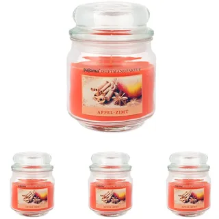 pajoma® Duftkerze im Bonbonglas 248 g, Lemon Ginger Tea | Sweet Edition - Premium Kerze zum verschließen, Brennzeit ca. 55 Stunden (Packung mit 4)