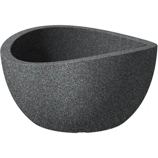 Scheurich Wave Globe Bowl Ø 40 x 21 cm Schwarz Granit