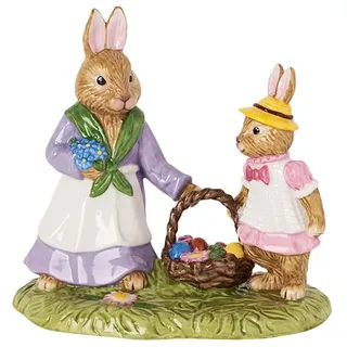 Villeroy & Boch Bunny Tales Blumenwiese, 8x13x12cm Porzellanfigur, Mehrfarbig
