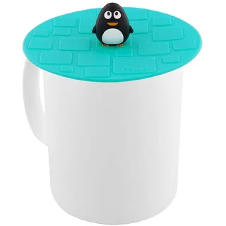 PYLONES, Deckel für Tasse – Bienauchaud Pinguin 2 aus Silikon, 10 x 4 cm