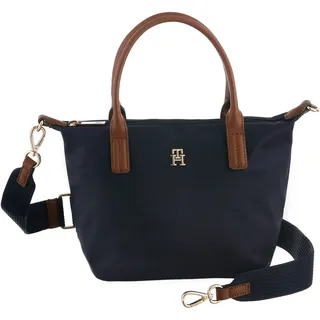 Tommy Hilfiger Popette Mini Tote Umhängetasche Kunstleder Dark Blue