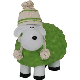 FD Gartenfigur Schaf mit Bommelmütze 19,5 cm