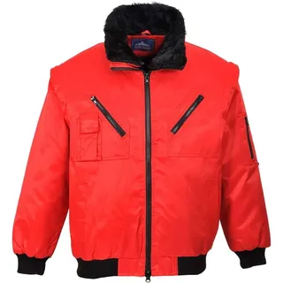 PORTWEST Pilot Jacket, colorRed talla Large