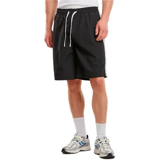 Urban Classics Board Patched Stripe Badeshorts - Black - XL