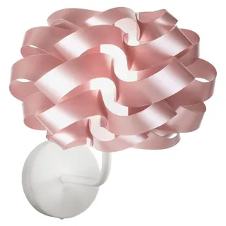 Moderne 1 Licht Wolke Wandleuchte in Polilux Rosa Metallic  Italy