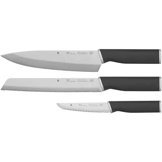 WMF 1896249992, Kochmesser, 18 cm, Edelstahl, 3 Stück(e) - Grau, Schwarz
