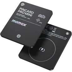 MOMAX AirCard Tracker Tag Bluetooth Schlüsselfinder für Apple Wo ist (nur iOS, Android nicht unterstützt) für Geldbörse, Gepäck, Koffer, wiederaufladbarer Akku, kabellos, IP68 wasserdicht