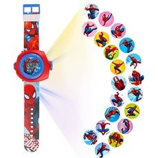 Niumowang Kinder Cartoon Uhr, Kinder Projektor Uhr, Einstellbare Digitale Projektionsuhr, 20 Bilder, elektronische Armbanduhr, Projektor, Uhr Spielzeug,für Kinder Kleinkind 3-12 Jahre alt (B)