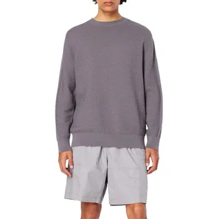 Armani Exchange Men's Round Neck, Cuffed Sleeves,Pullover Sweater,Grey,XS