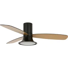 Bild von Lucci Air Flusso LED 132 cm Deckenventilator schwarz