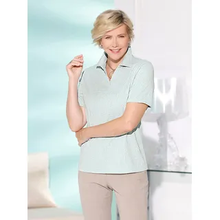 Poloshirt CLASSIC "Poloshirt", Damen, Gr. 52, grün (kalkmint), 97% Polyester, 3% Elasthan, unifarben, Shirts Poloshirt